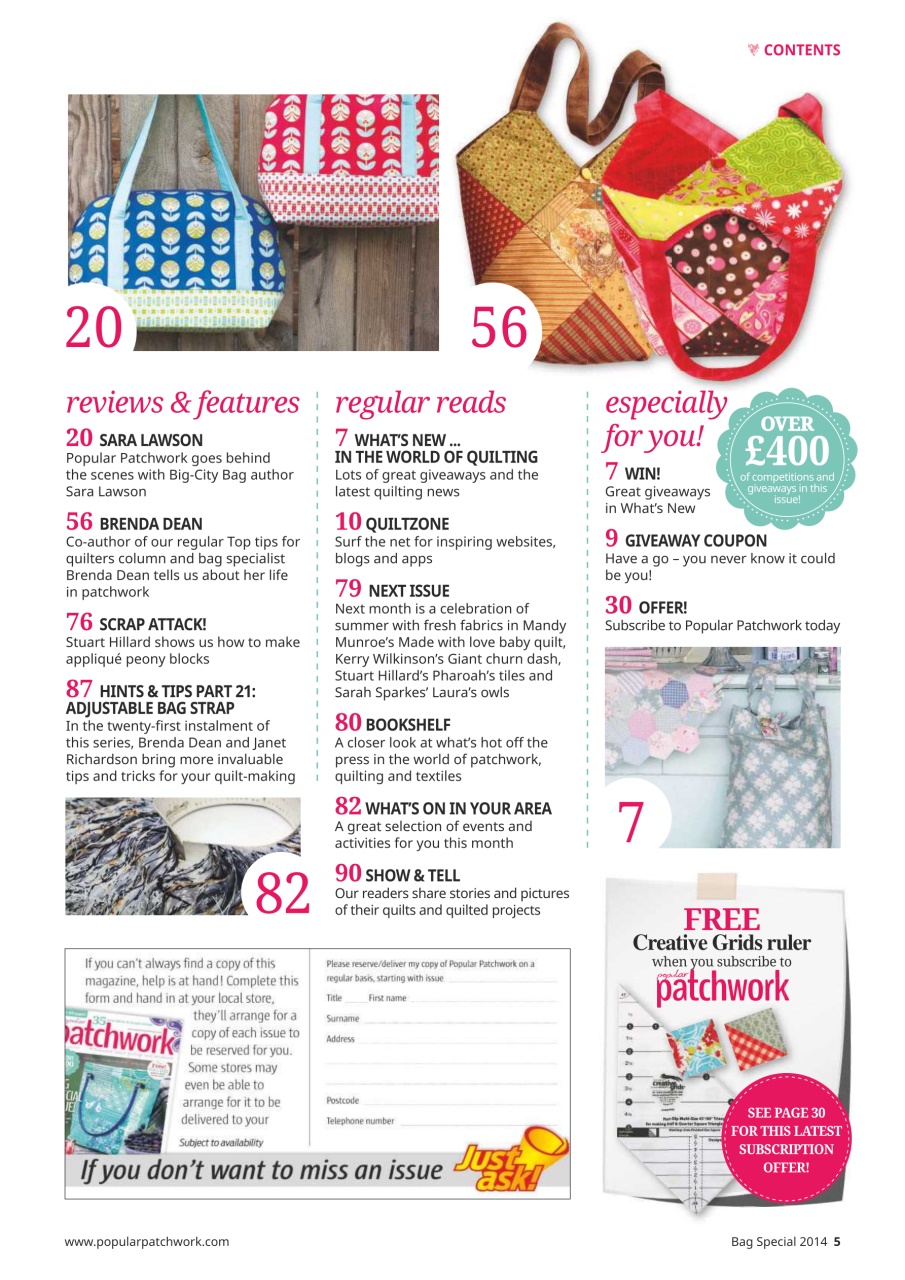 Popular Patchwork Magazine Preview Pages