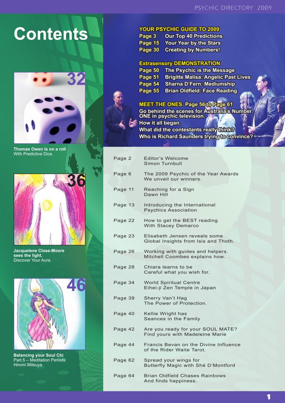 International Psychics Directory Preview Pages