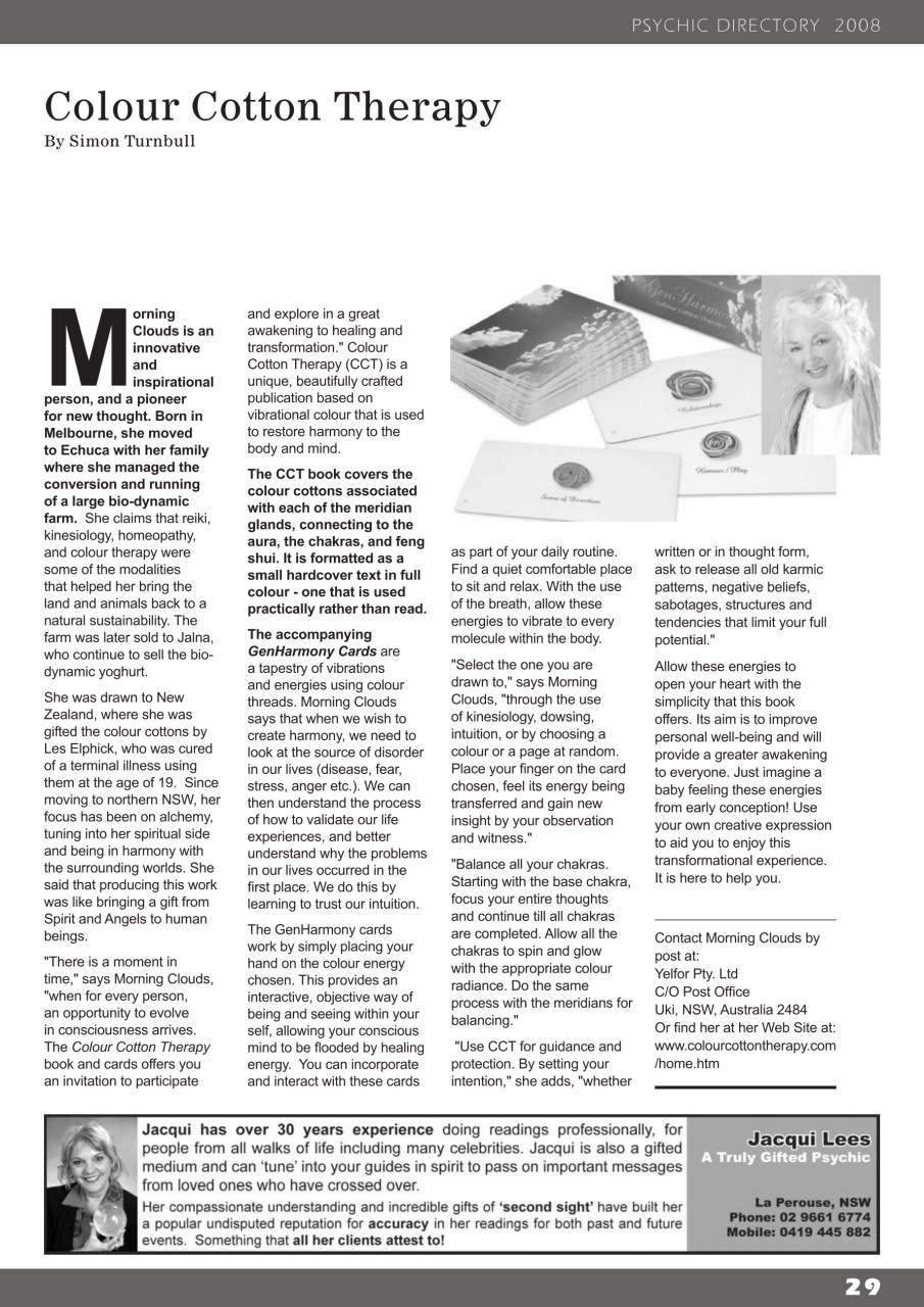 International Psychics Directory Preview Pages