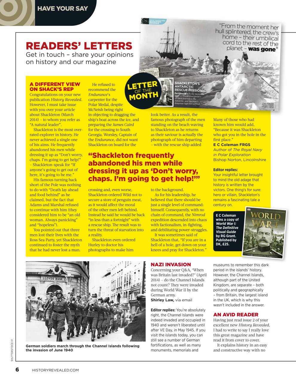 BBC History Revealed Magazine Preview Pages