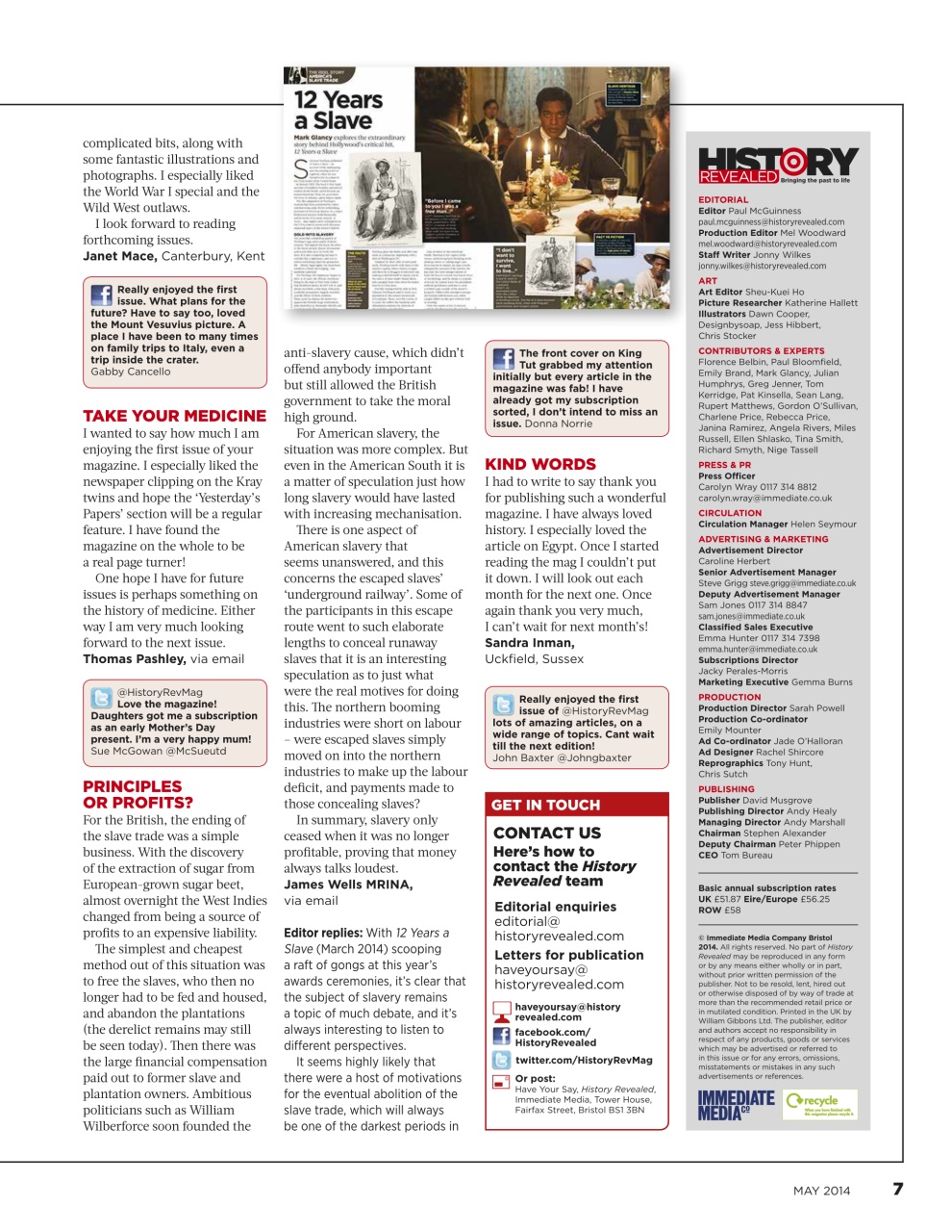 BBC History Revealed Magazine Preview Pages