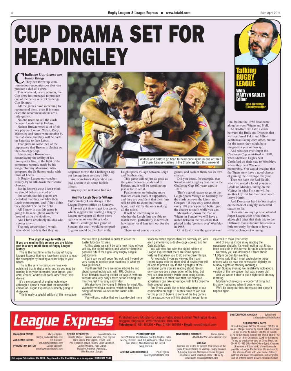 League Express Preview Pages