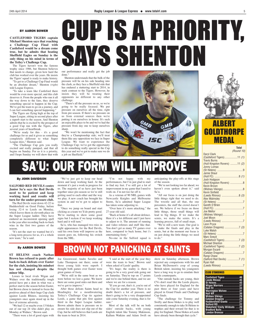 League Express Preview Pages