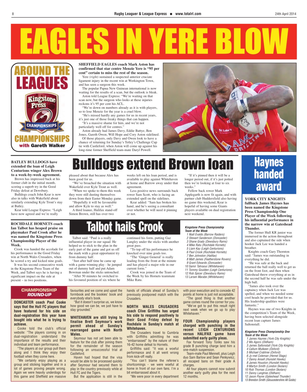 League Express Preview Pages