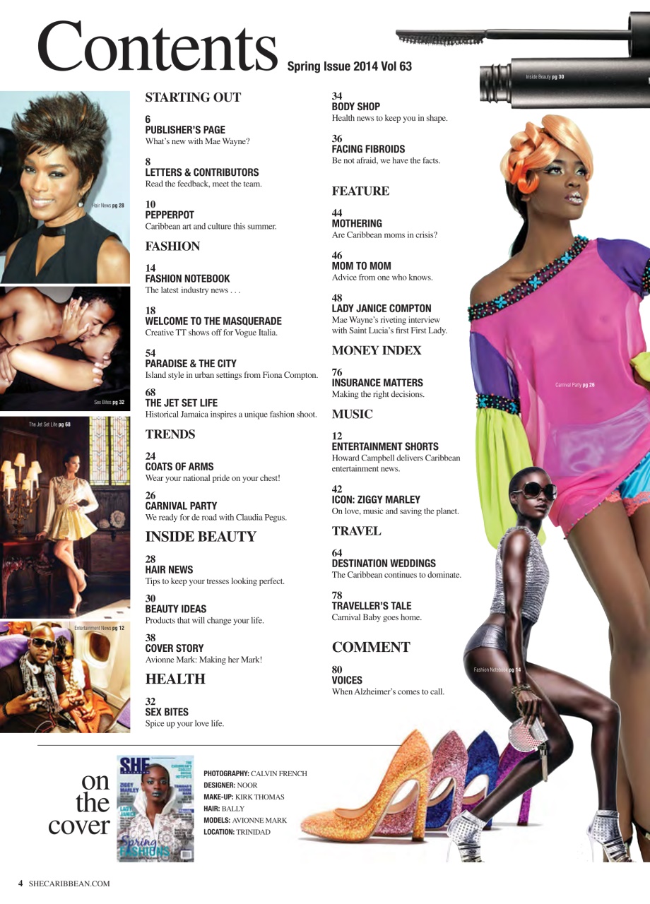 She Caribbean Preview Pages
