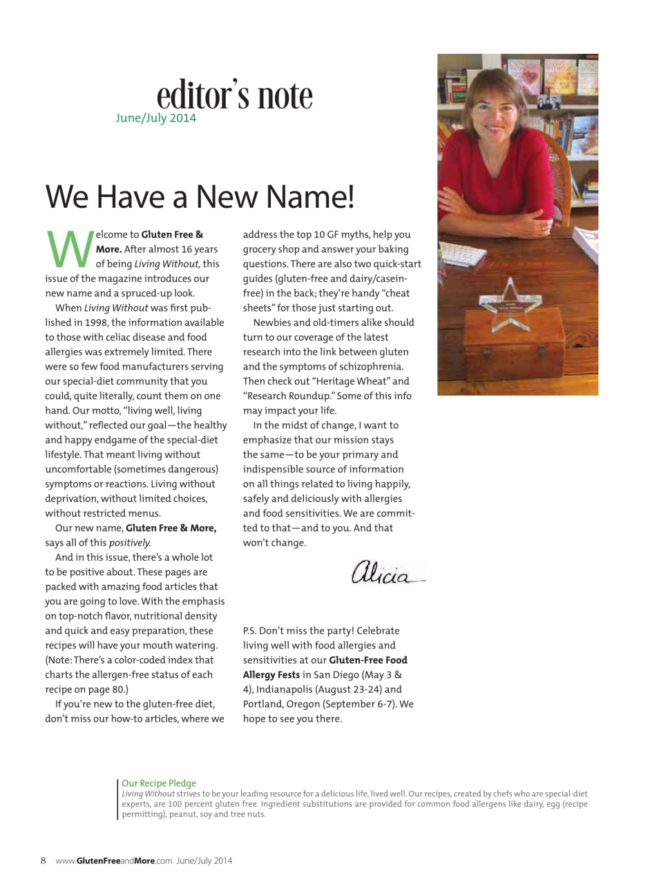Gluten Free & More Preview Pages