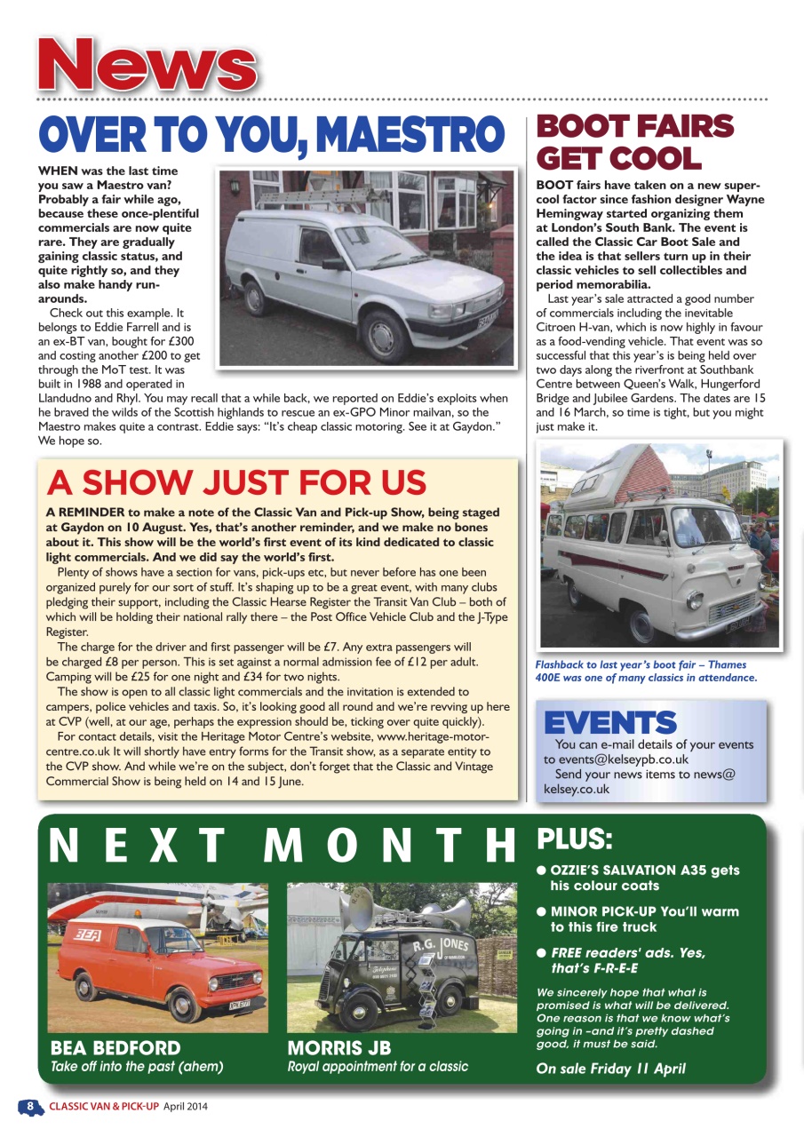 Classic Van & Pick-up Preview Pages