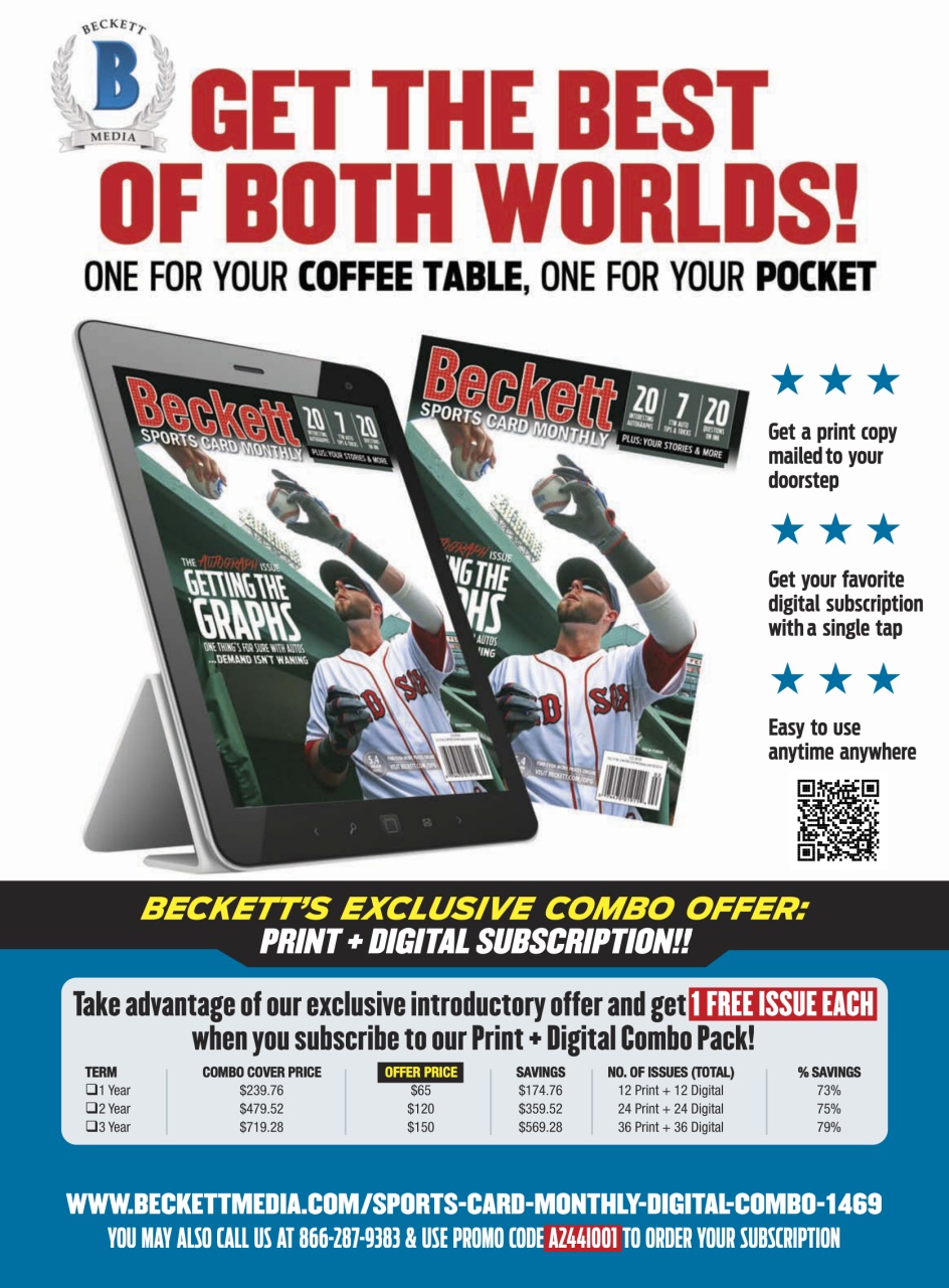 Beckett Baseball Magazine Preview Pages