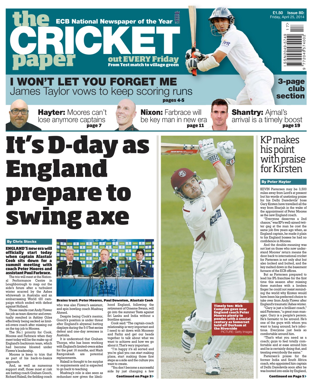 The Cricket Paper Preview Pages