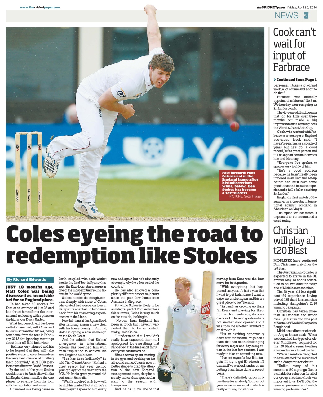 The Cricket Paper Preview Pages