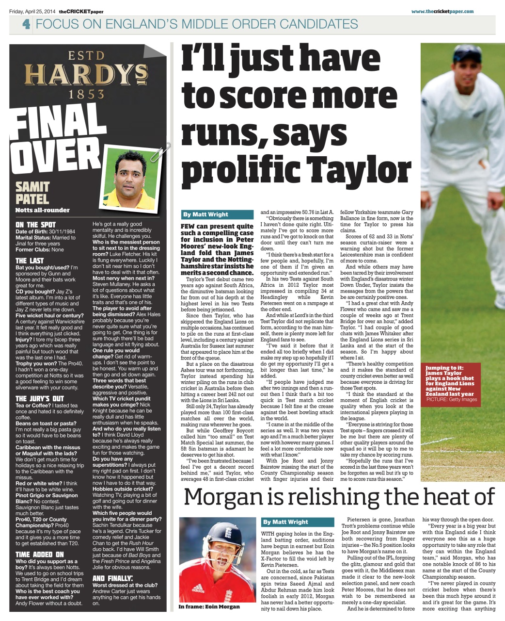The Cricket Paper Preview Pages