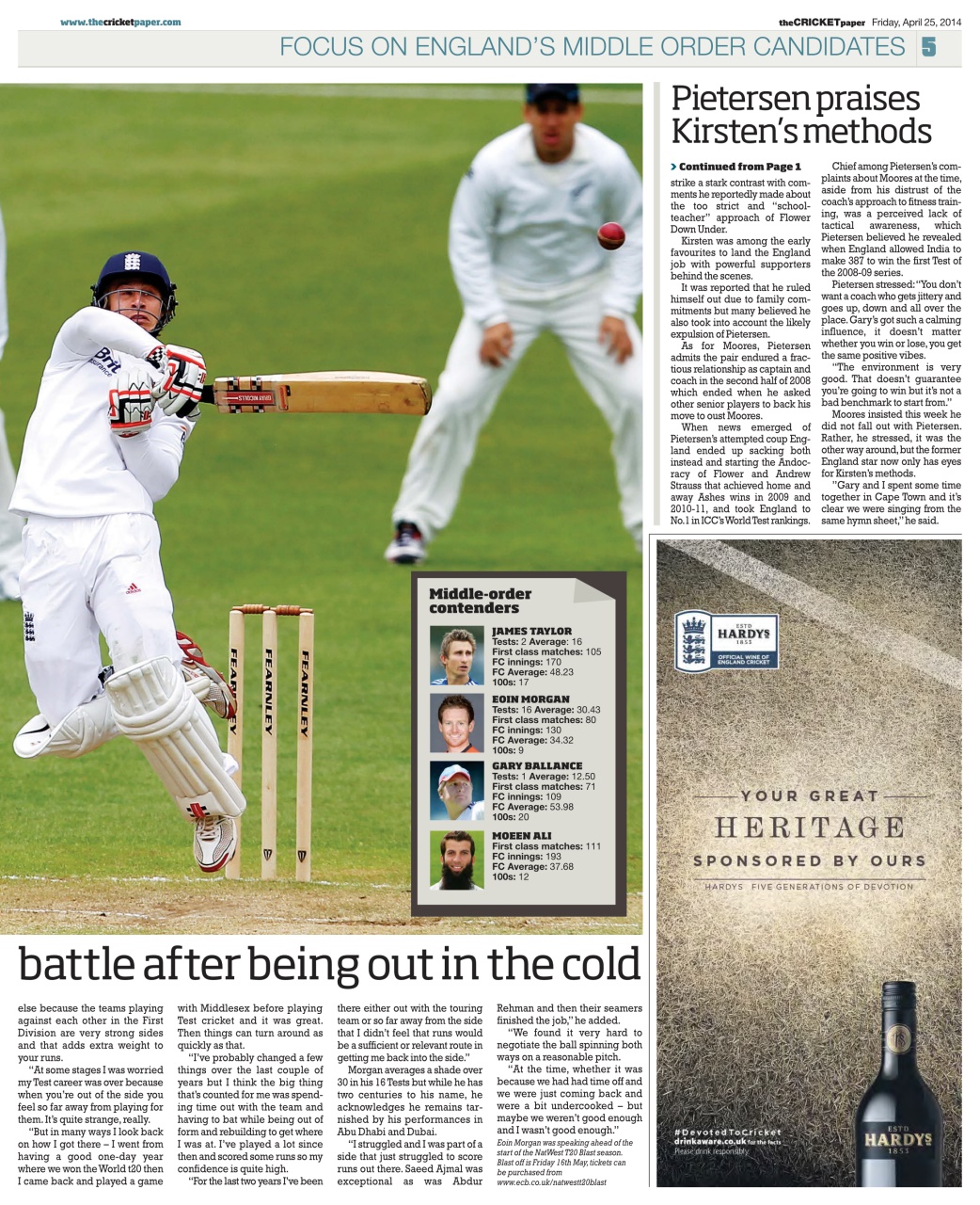 The Cricket Paper Preview Pages