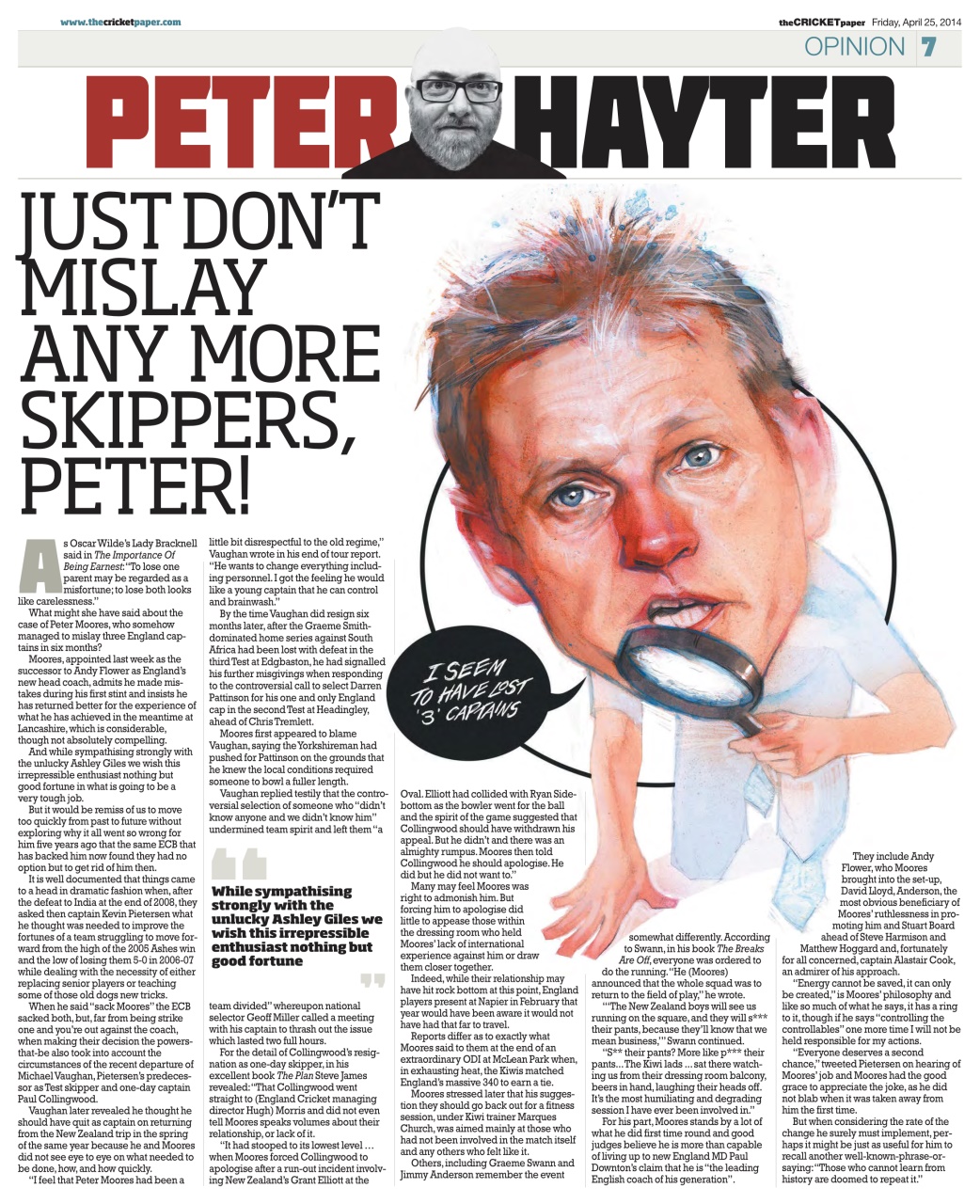 The Cricket Paper Preview Pages