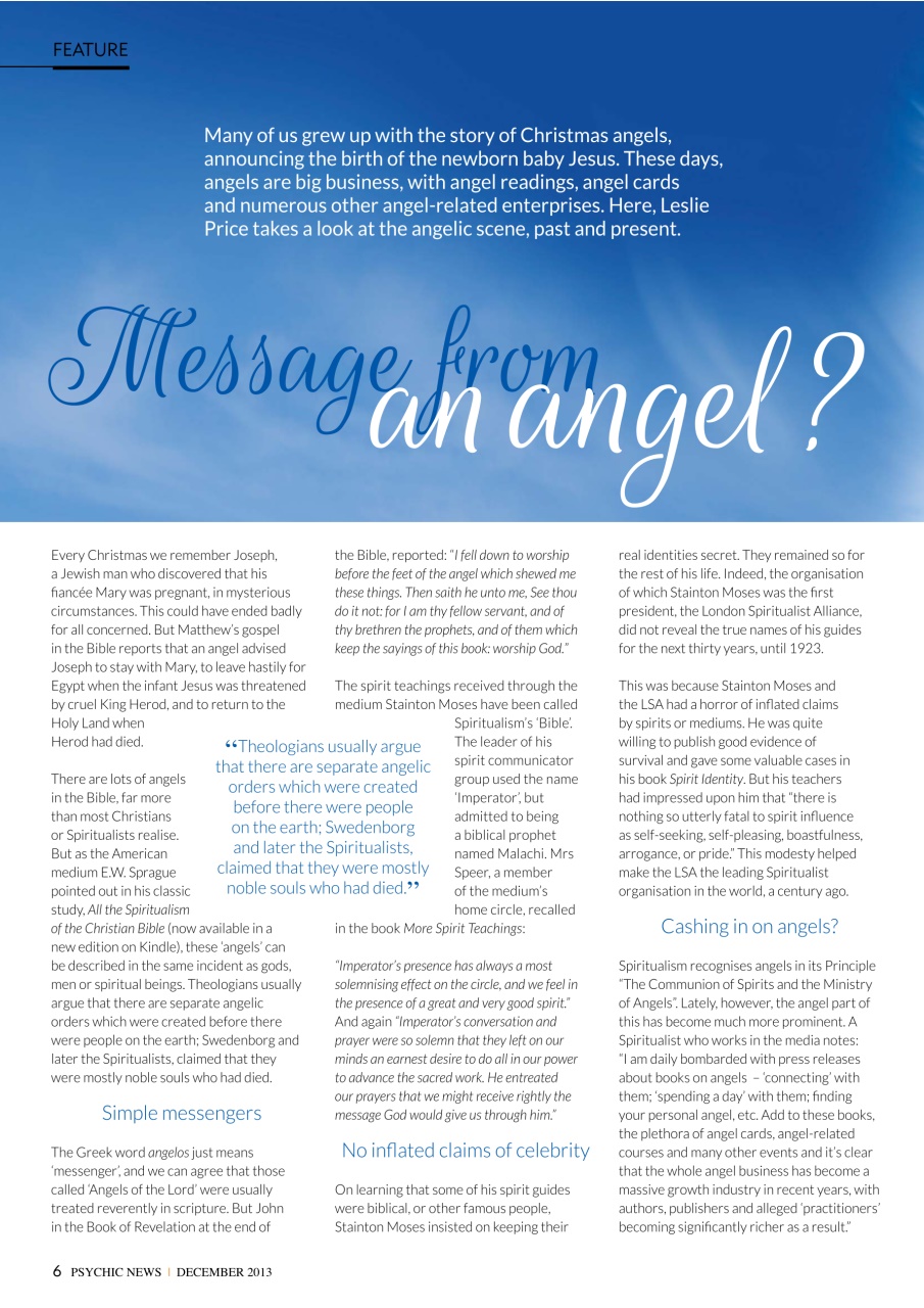 Psychic News Preview Pages