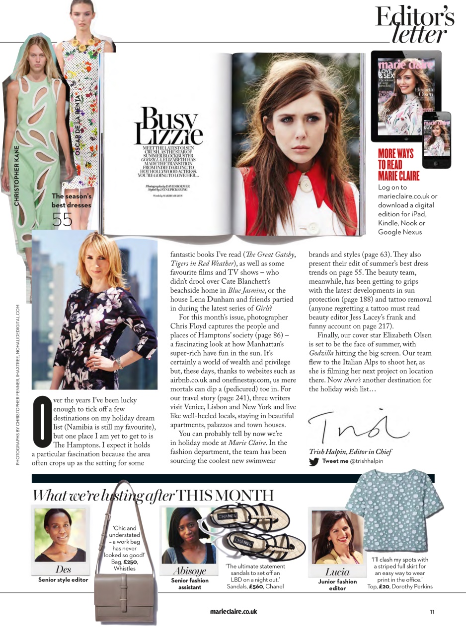 Marie Claire Preview Pages
