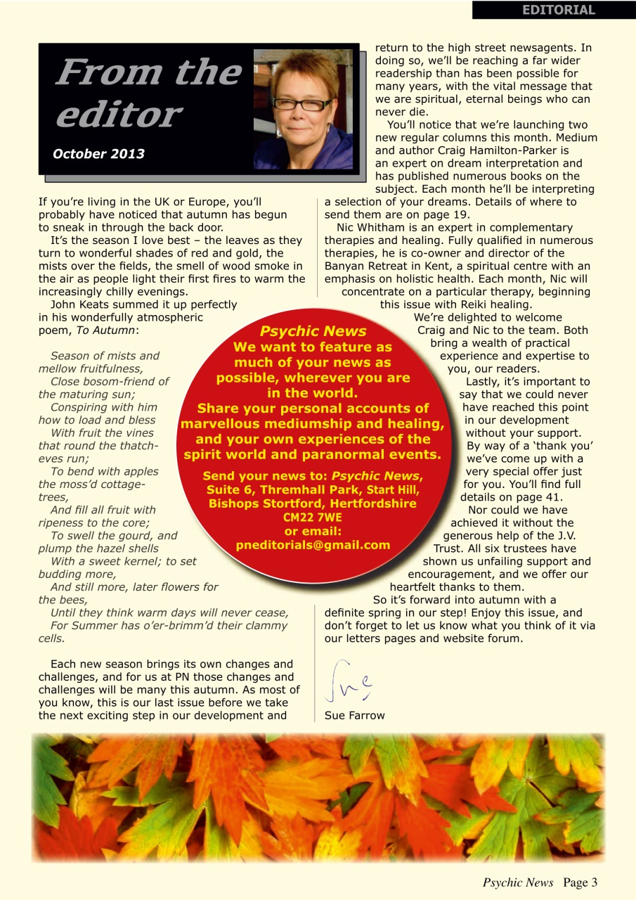 Psychic News Preview Pages