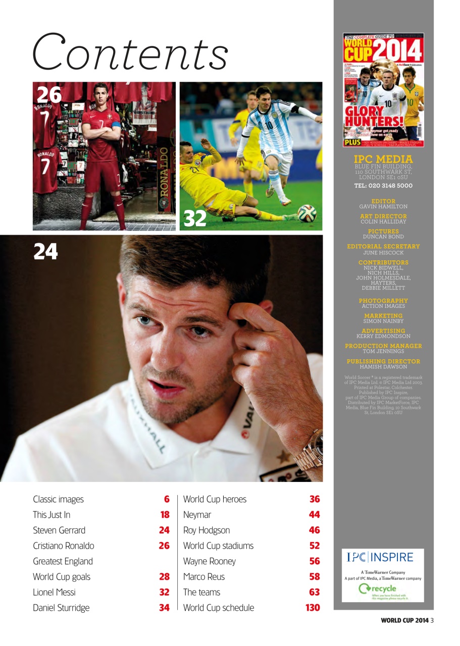 World Soccer Preview Pages