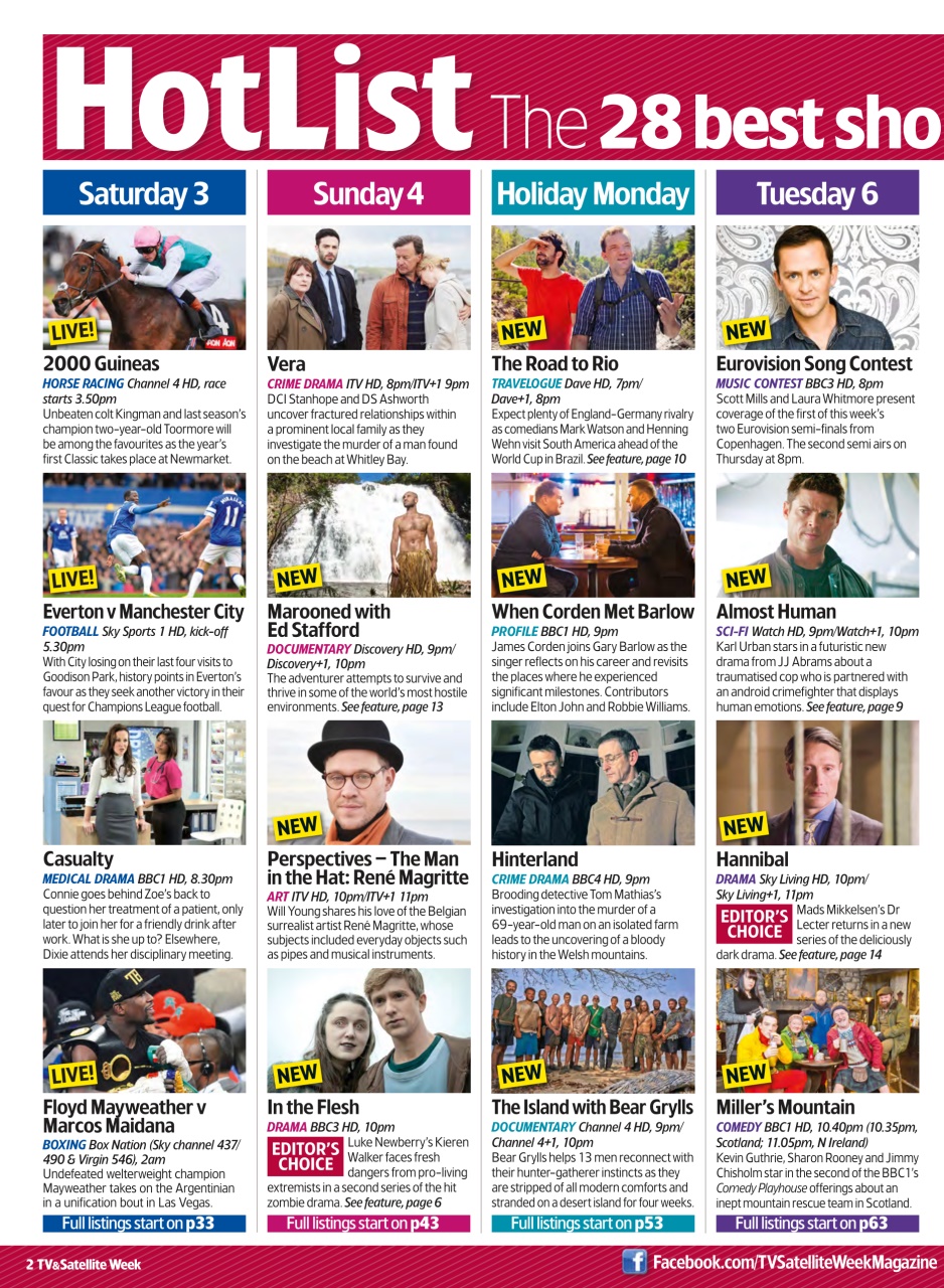 TV & Satellite Week Preview Pages