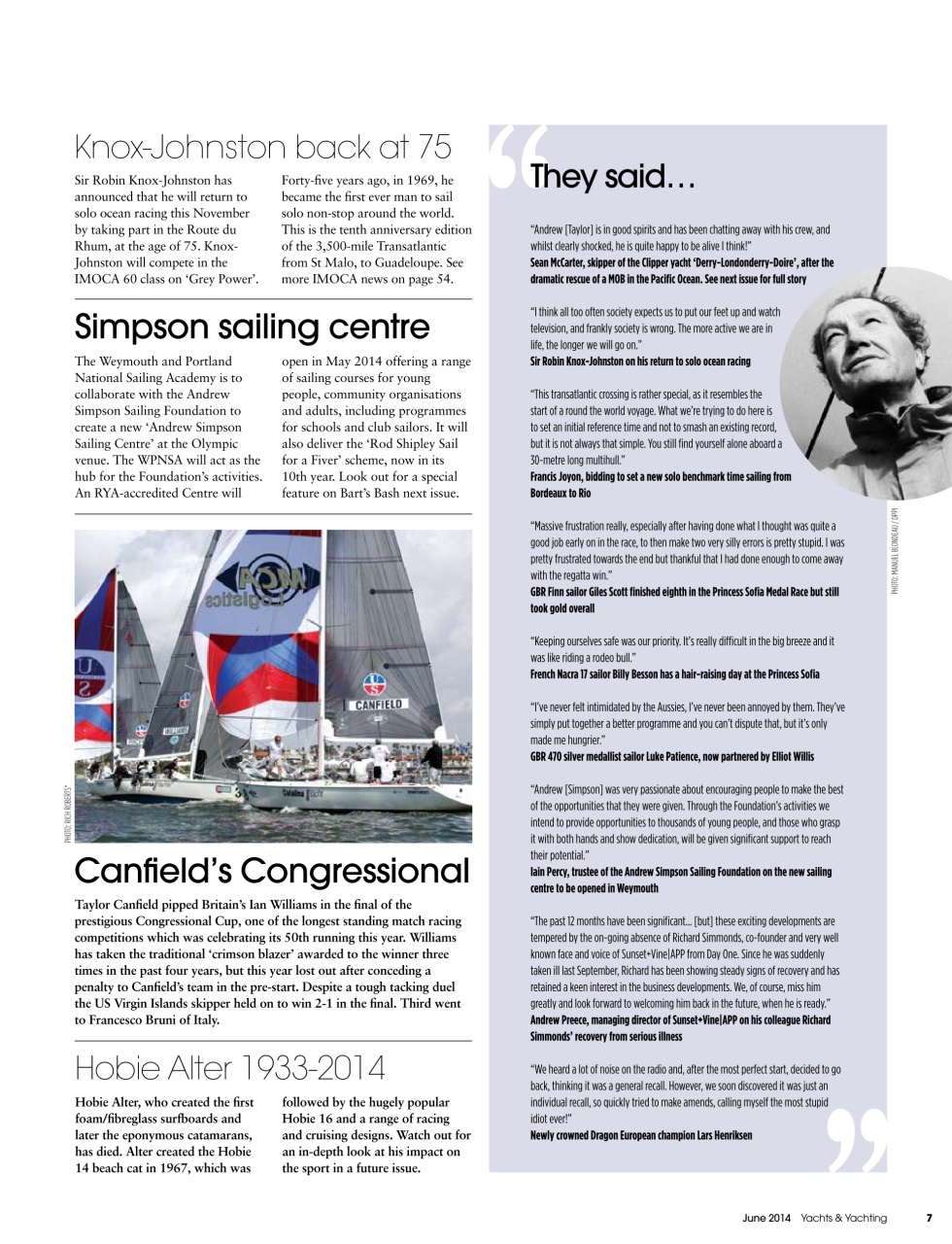 Yachts & Yachting Preview Pages