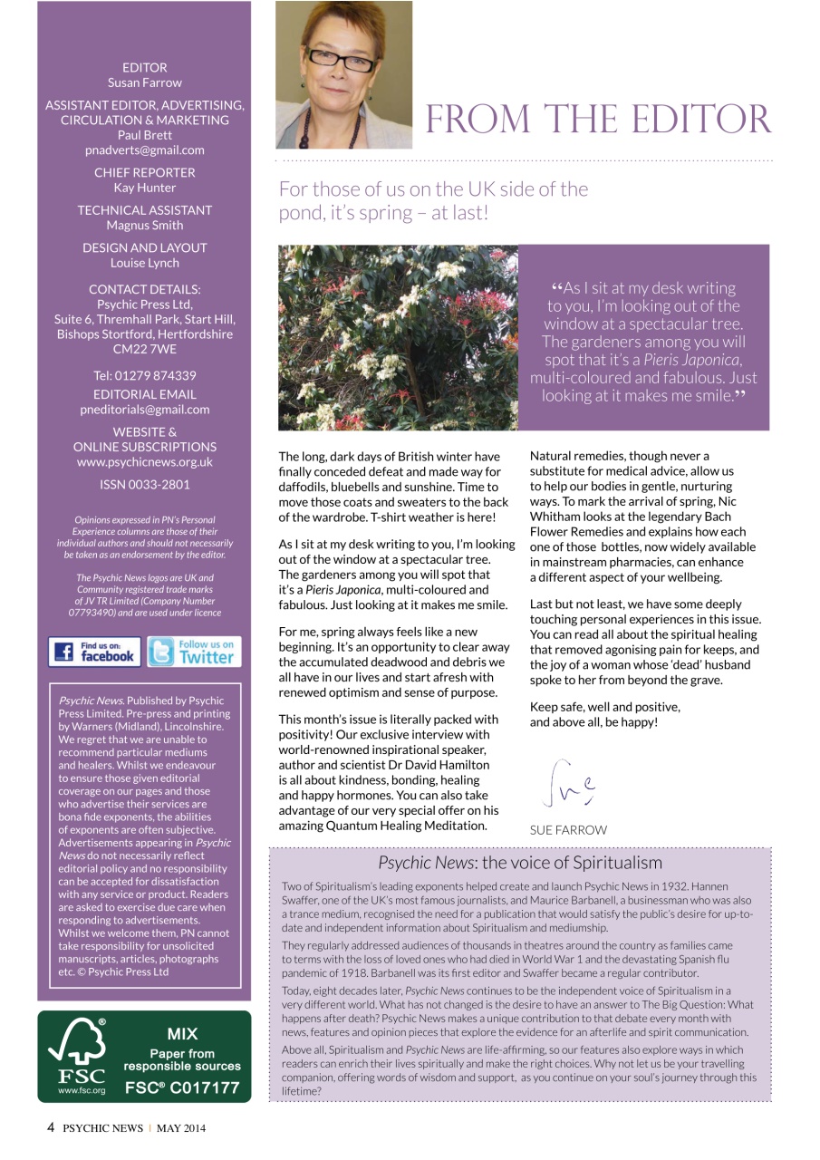 Psychic News Preview Pages
