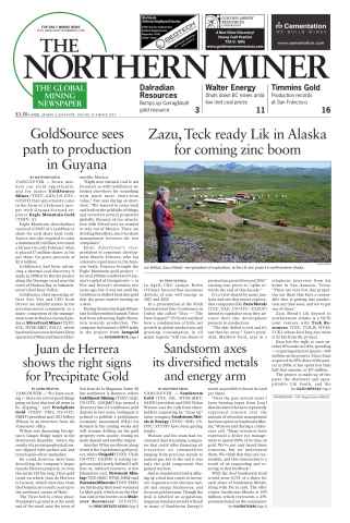 The Northern Miner issue Vol. 100 No. 11