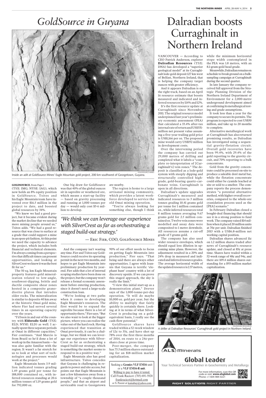 The Northern Miner Preview Pages