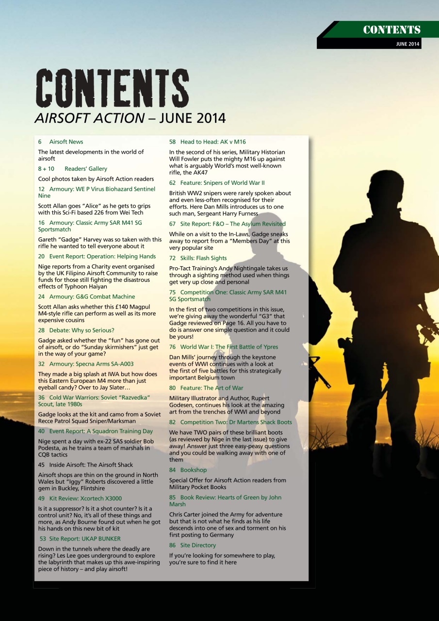 Airsoft Action Preview Pages