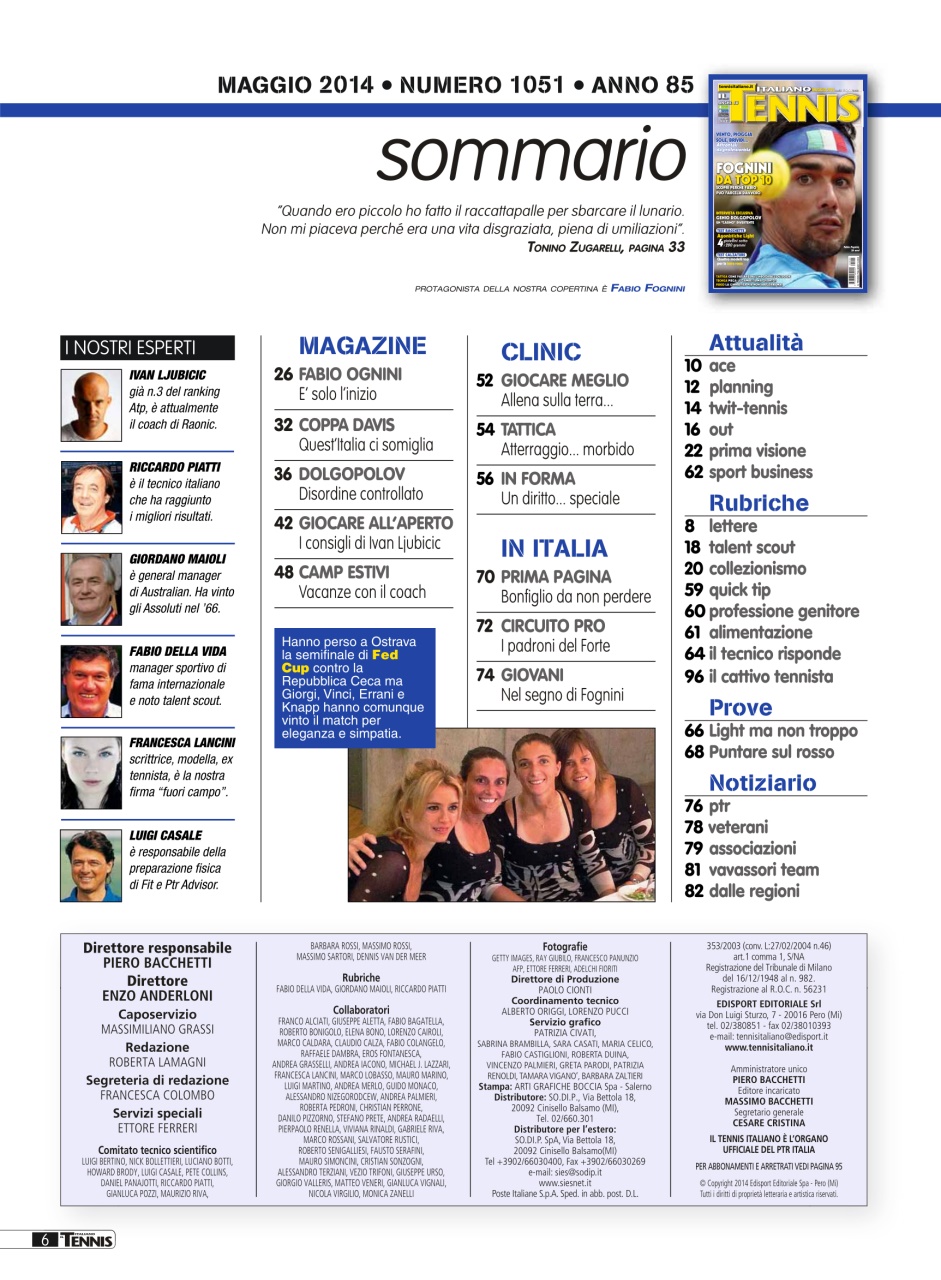 Il Tennis Italiano Preview Pages