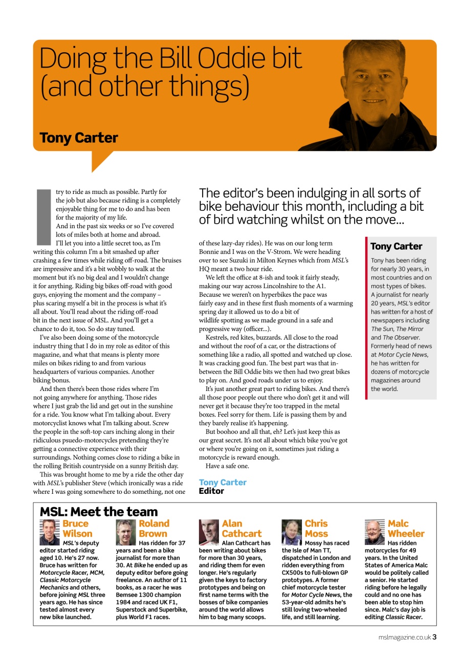 Motorcycle Sport & Leisure Preview Pages
