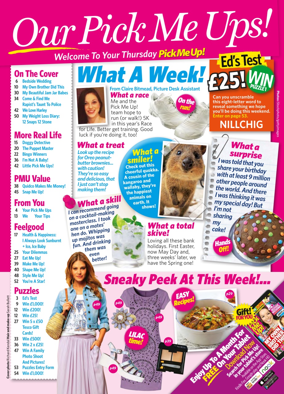 Pick Me Up Preview Pages