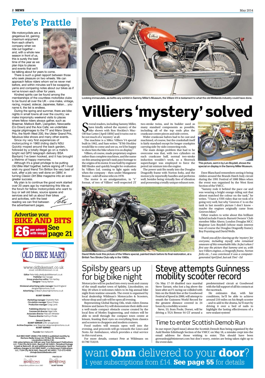 Old Bike Mart Preview Pages