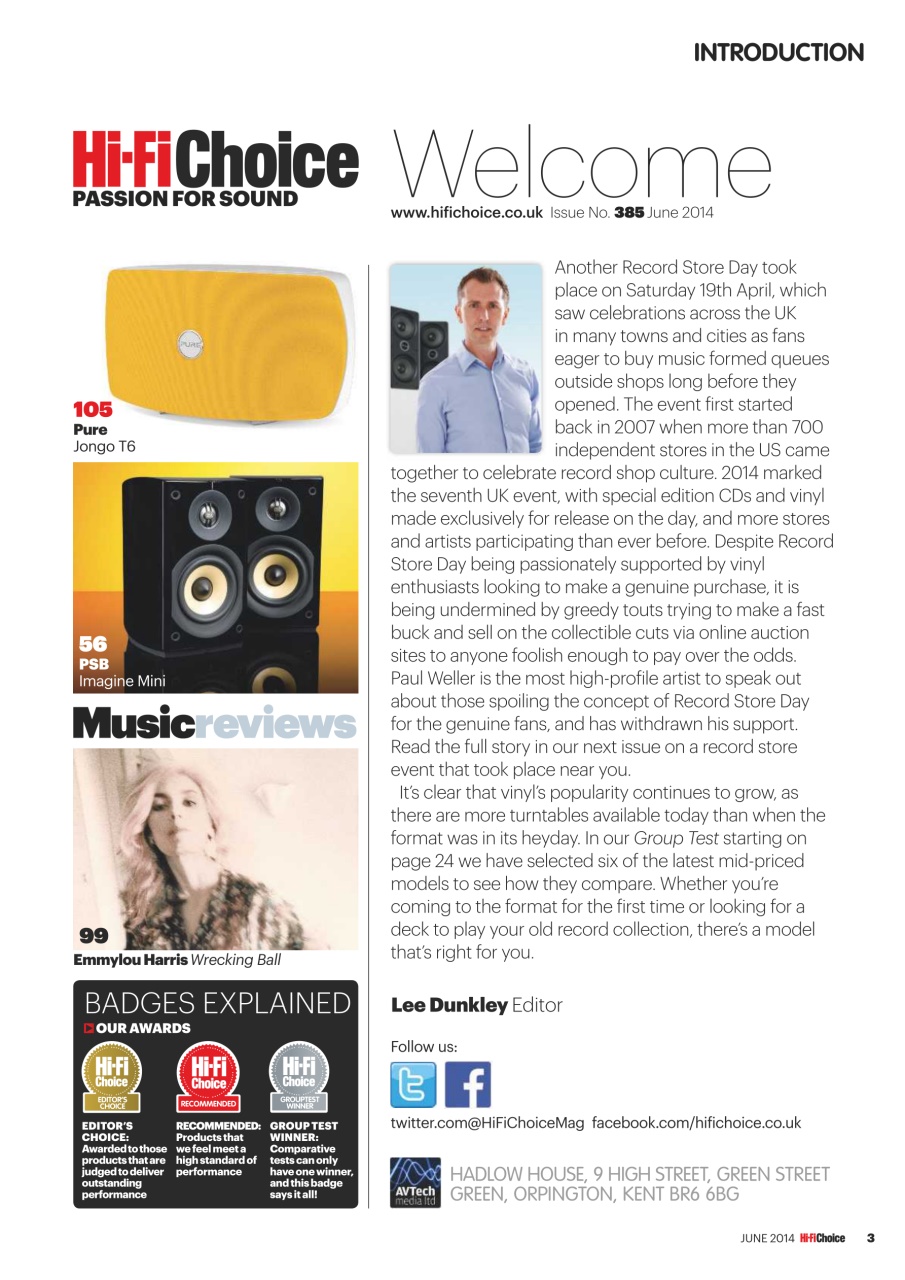 Hi-Fi Choice Preview Pages