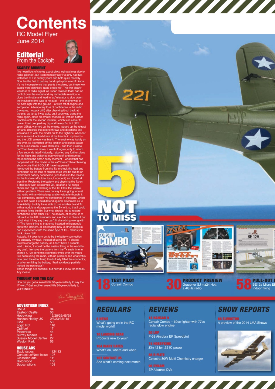 Radio Control Model Flyer Preview Pages