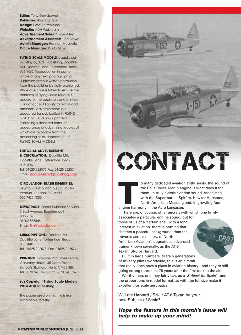 Flying Scale Models Preview Pages