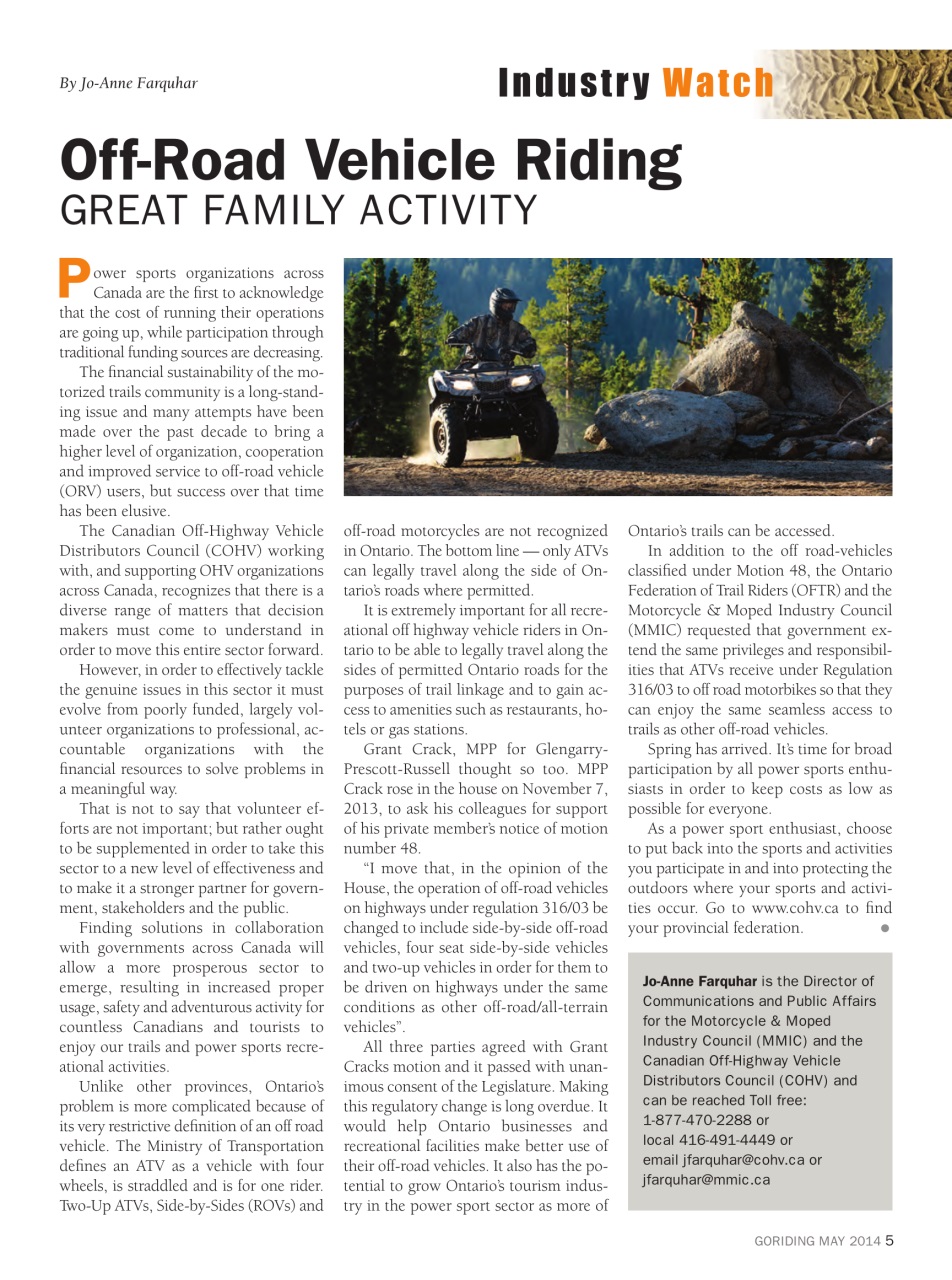 Go Riding ATVing Magazine Preview Pages