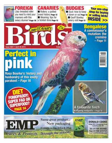 Cage & Aviary Birds issue No.5801 Perfect in Pink