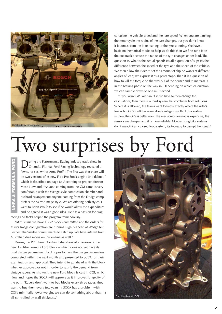 Race Engine Technology Preview Pages