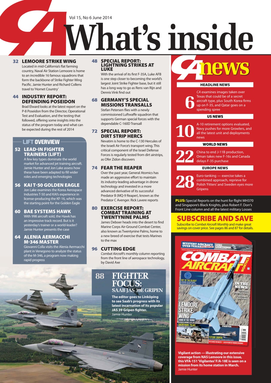 Combat Aircraft Journal Preview Pages