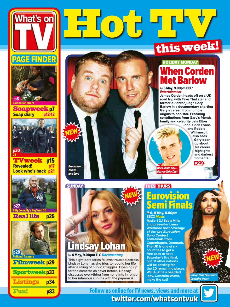 What's on TV Preview Pages
