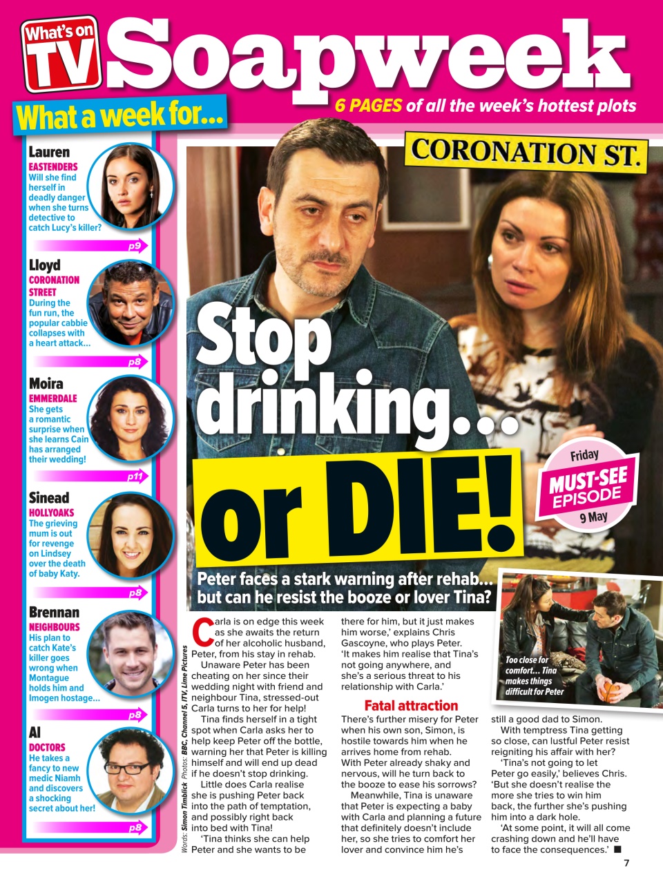 What's on TV Preview Pages