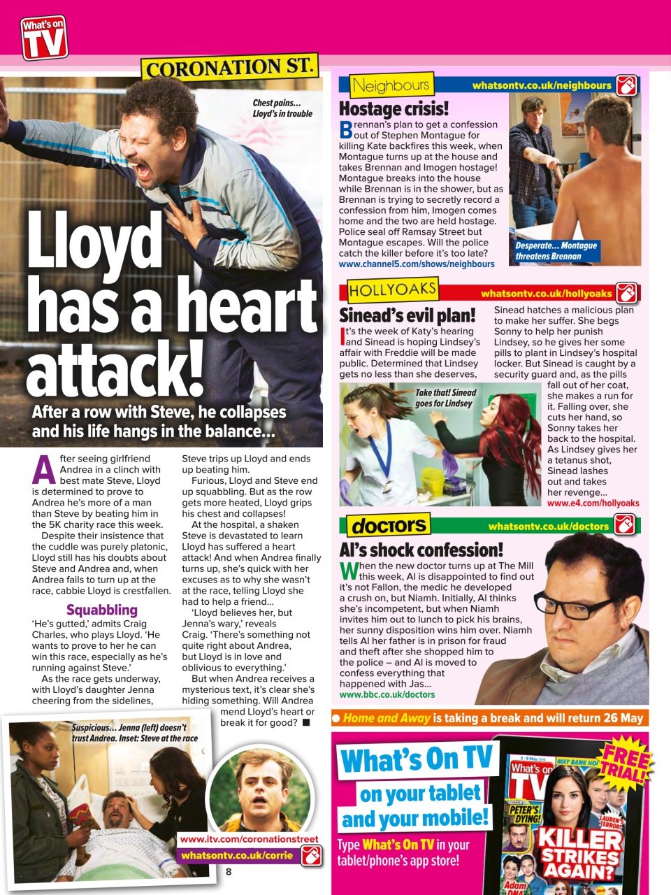 What's on TV Preview Pages