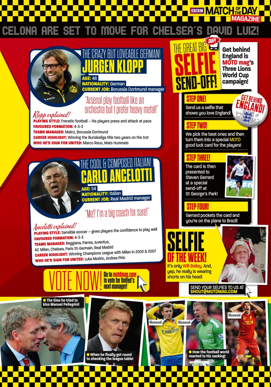 Match of the Day Preview Pages