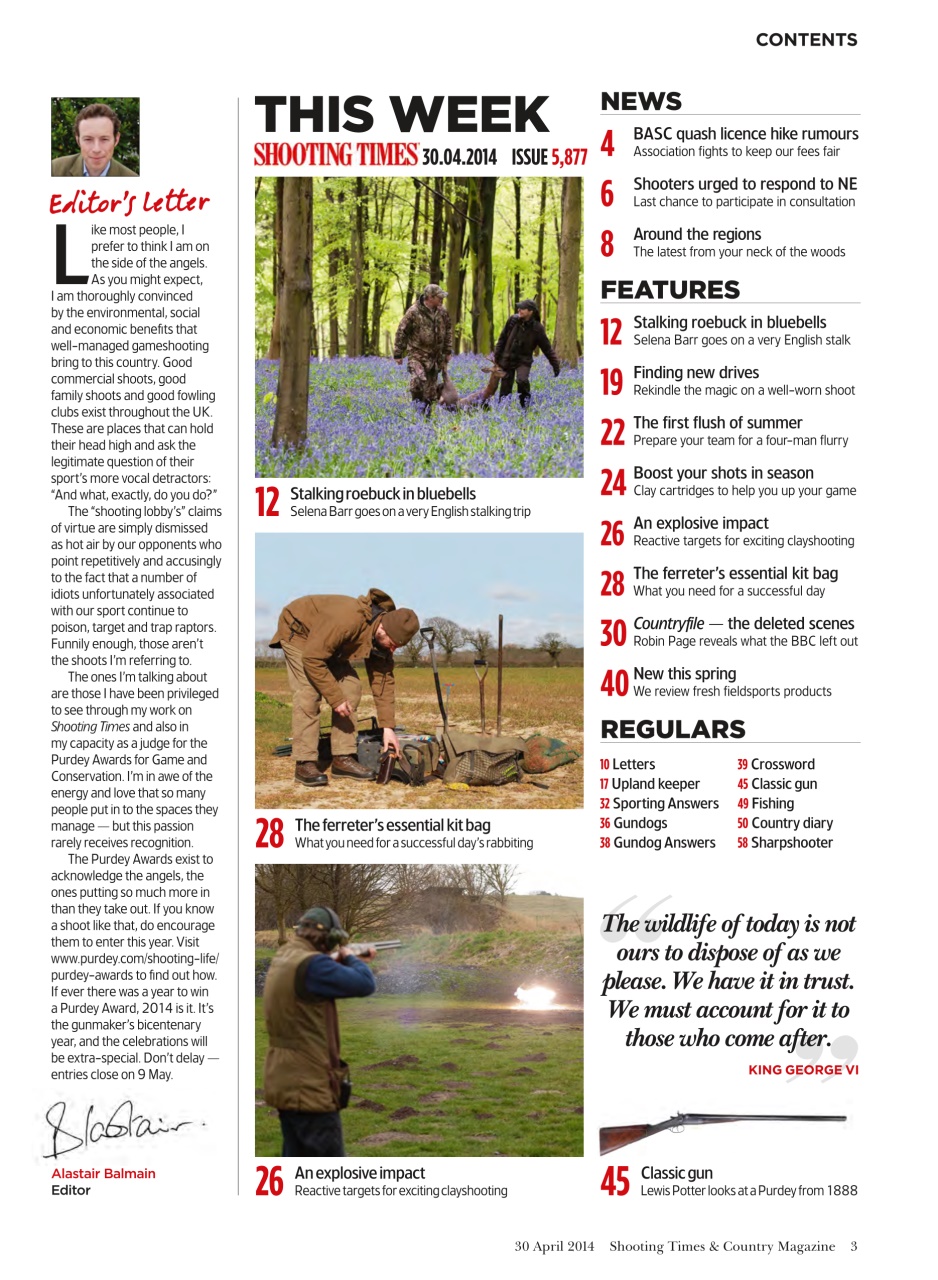 Shooting Times & Country Preview Pages