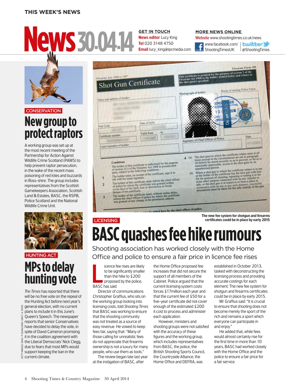 Shooting Times & Country Preview Pages