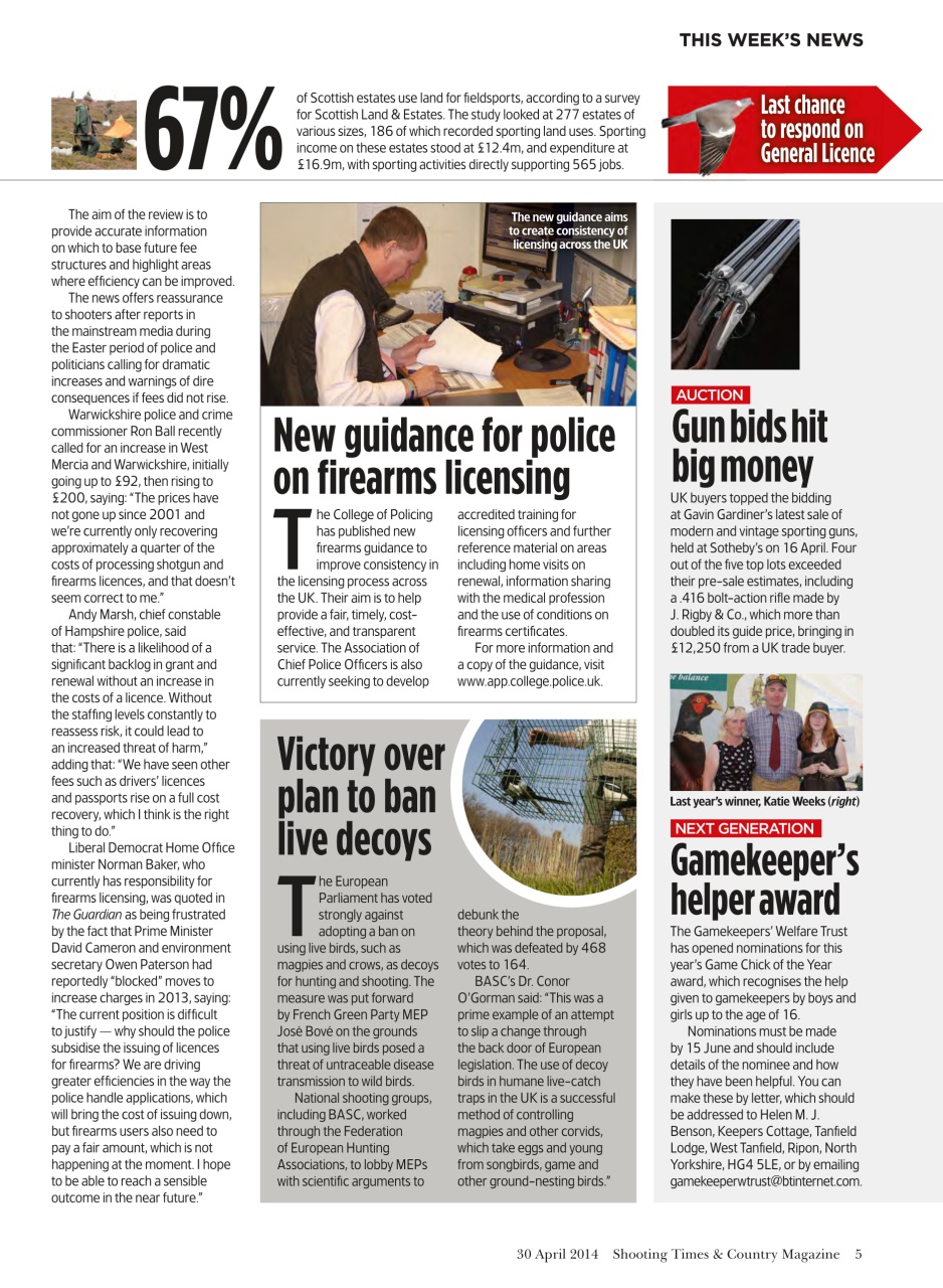 Shooting Times & Country Preview Pages