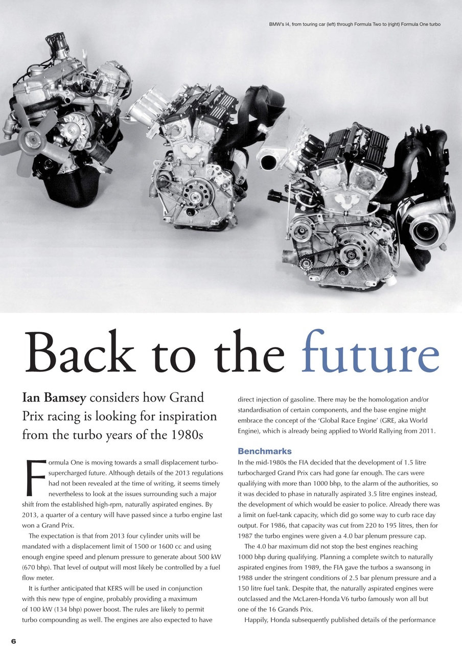 Race Engine Technology Preview Pages