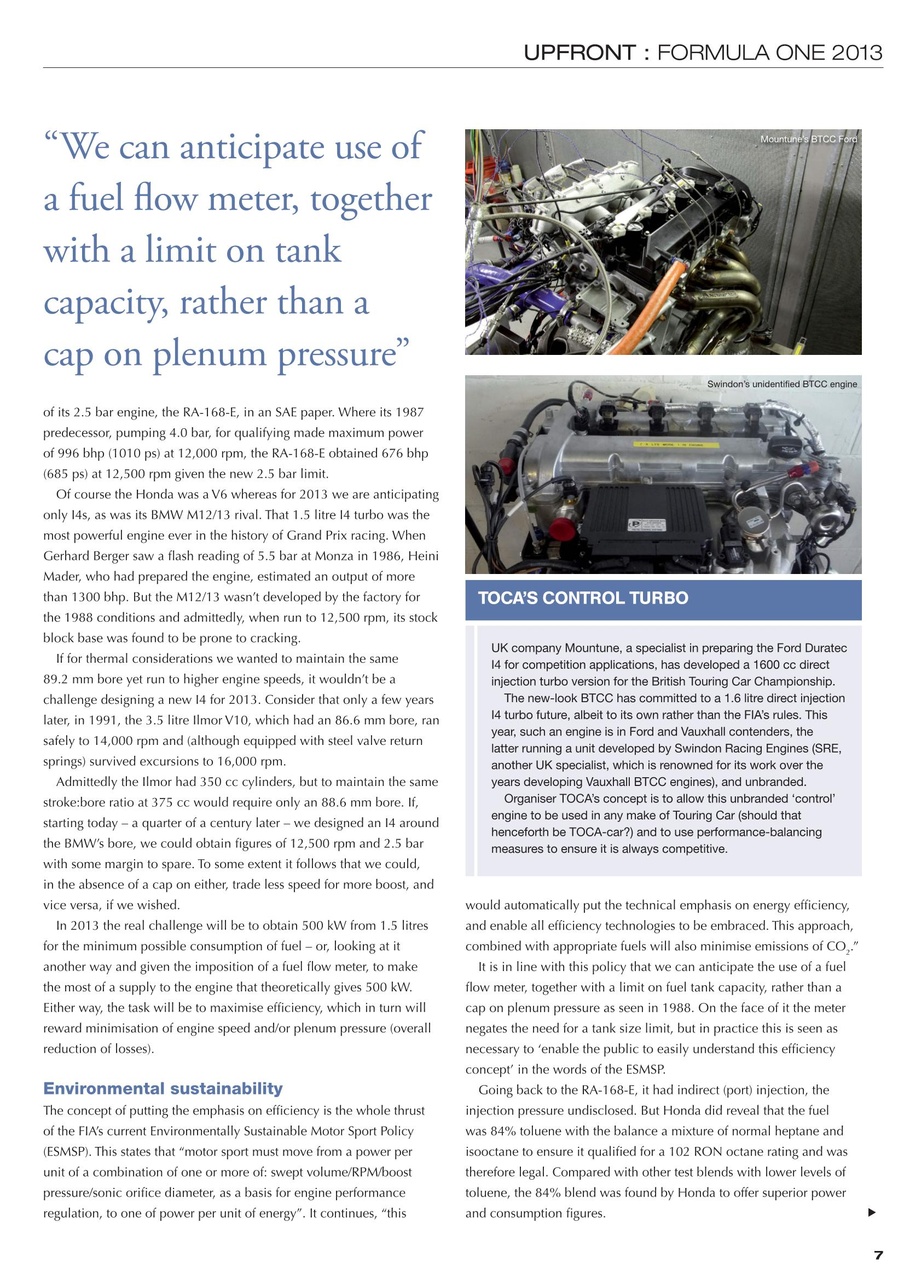 Race Engine Technology Preview Pages