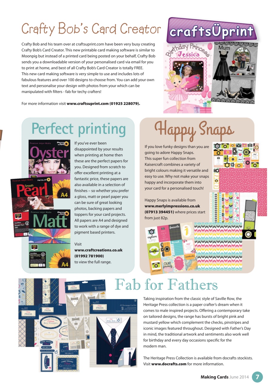 Making Cards & Papercraft Preview Pages