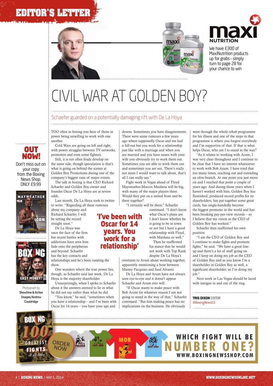 Boxing News Preview Pages