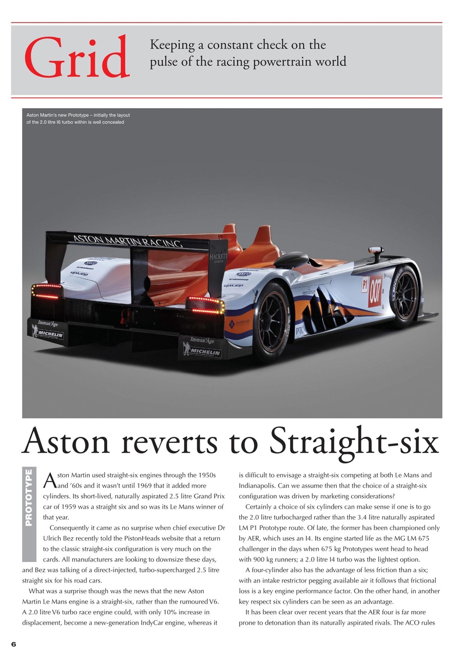 Race Engine Technology Preview Pages